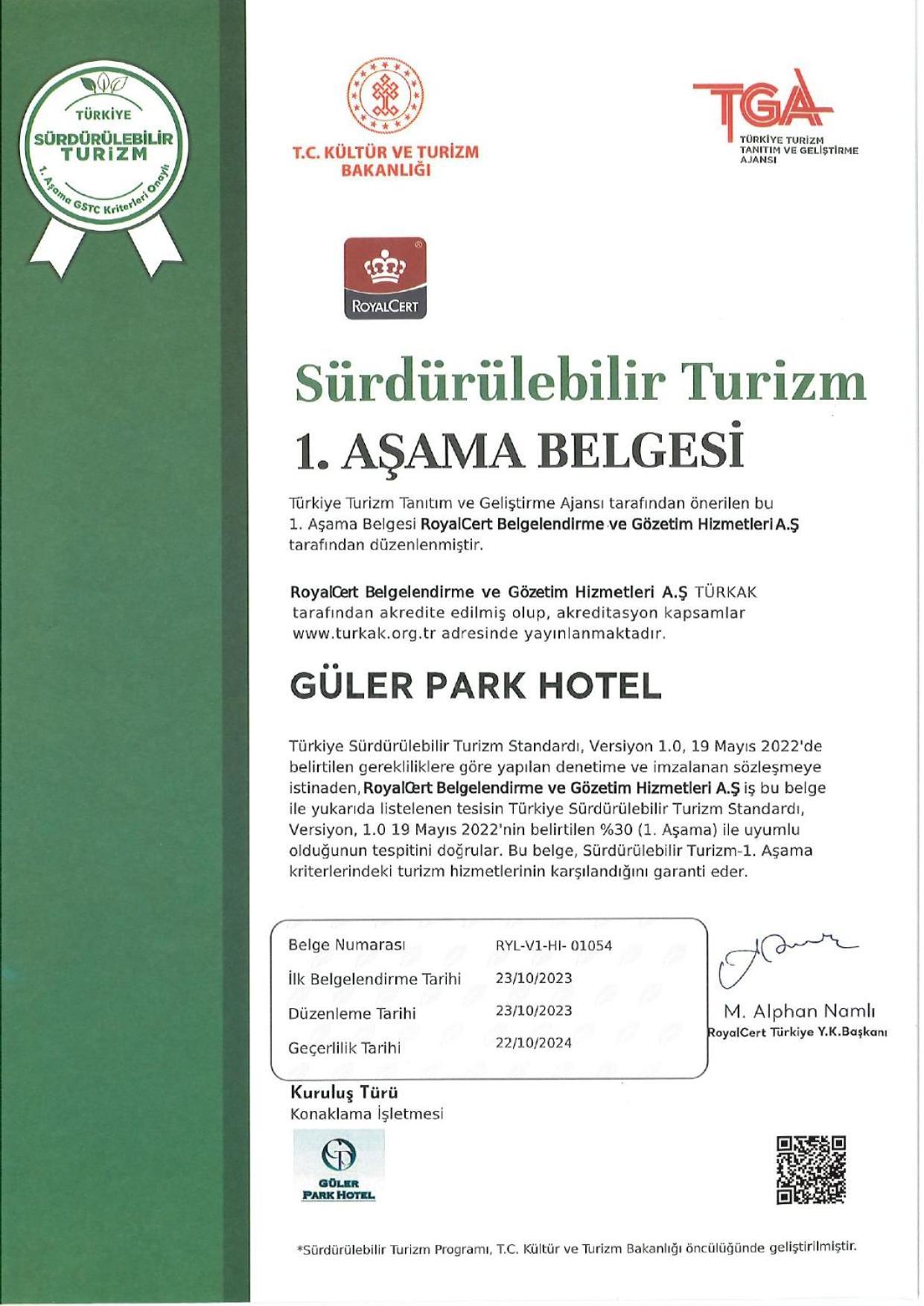 Goeruekle Gueler Park Hotel Exterior foto